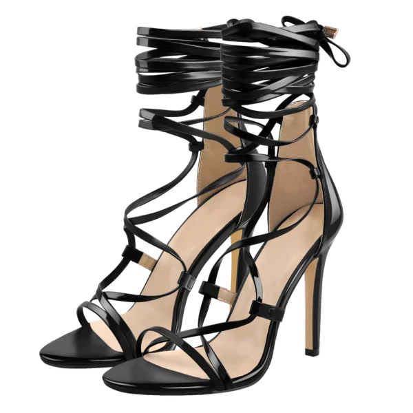 Sexy Ankle Strap Open Toe Stiletto High Heel Sandals