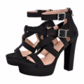 Block/Chunky Heel Strappy Sandals Big Size High Heel Shoes