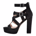 Block/Chunky Heel Strappy Sandals Big Size High Heel Shoes